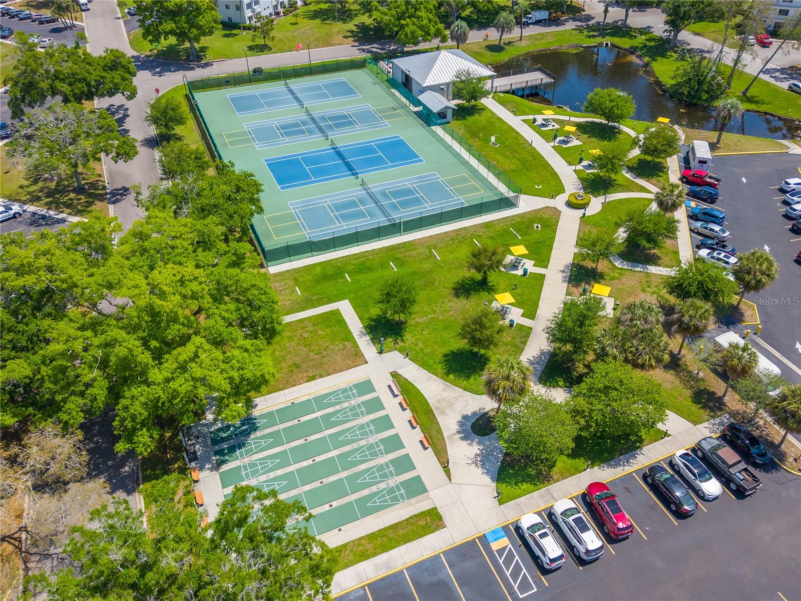 Pickle Ball & Tennis Courts/Shuffle Board