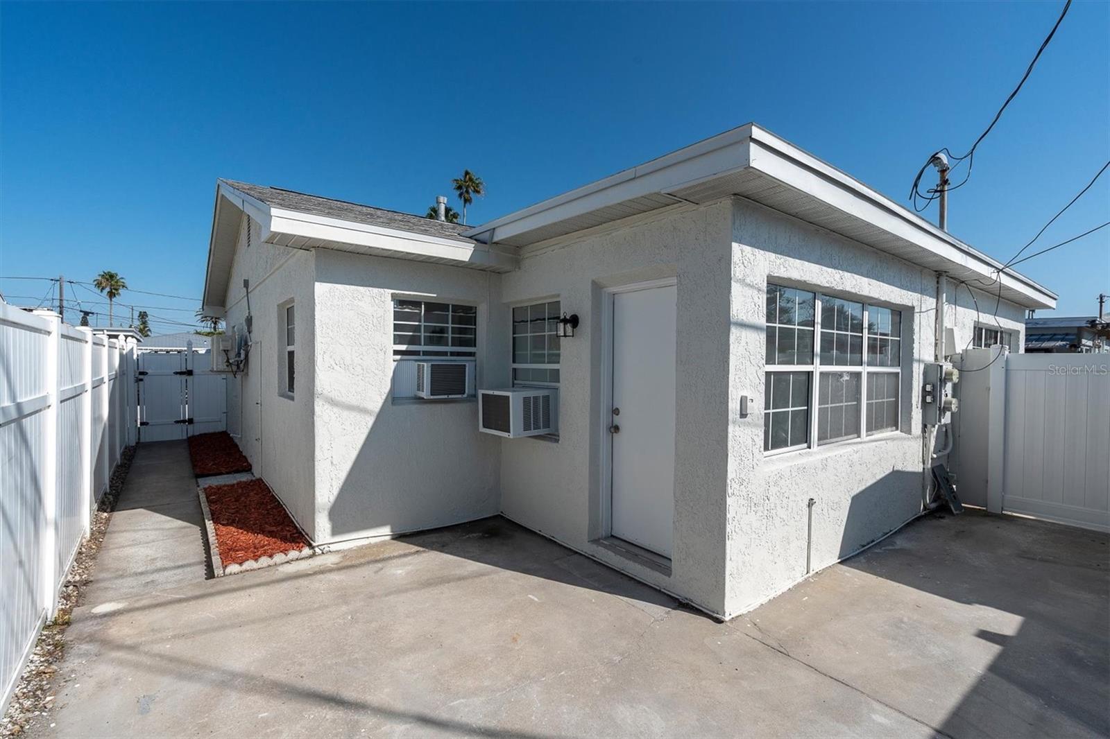 Private Fenced Patio Area with Gated Entrance - Right Side