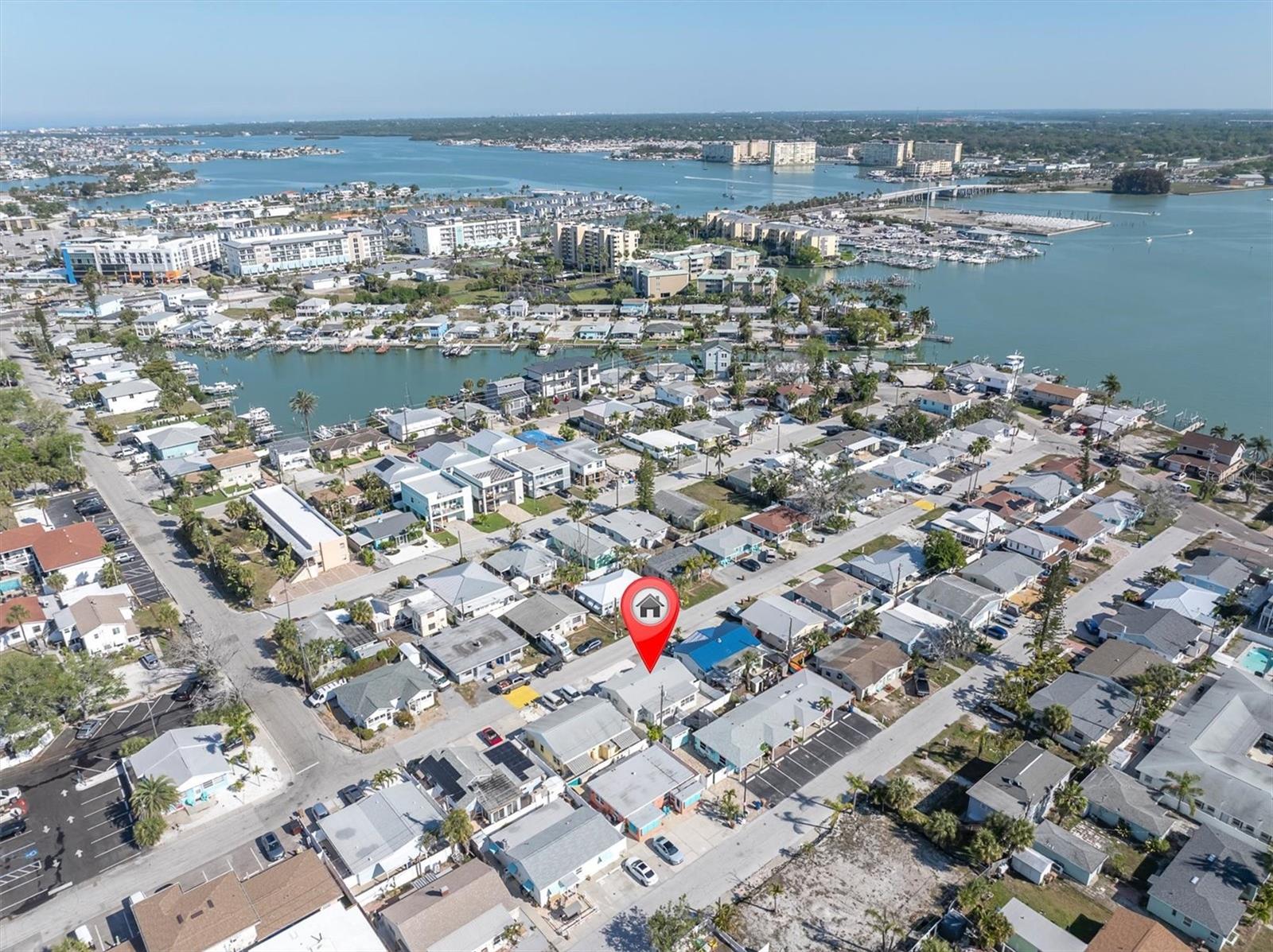 Aerial View of with views of Intracoastal and Gulf of Mexico