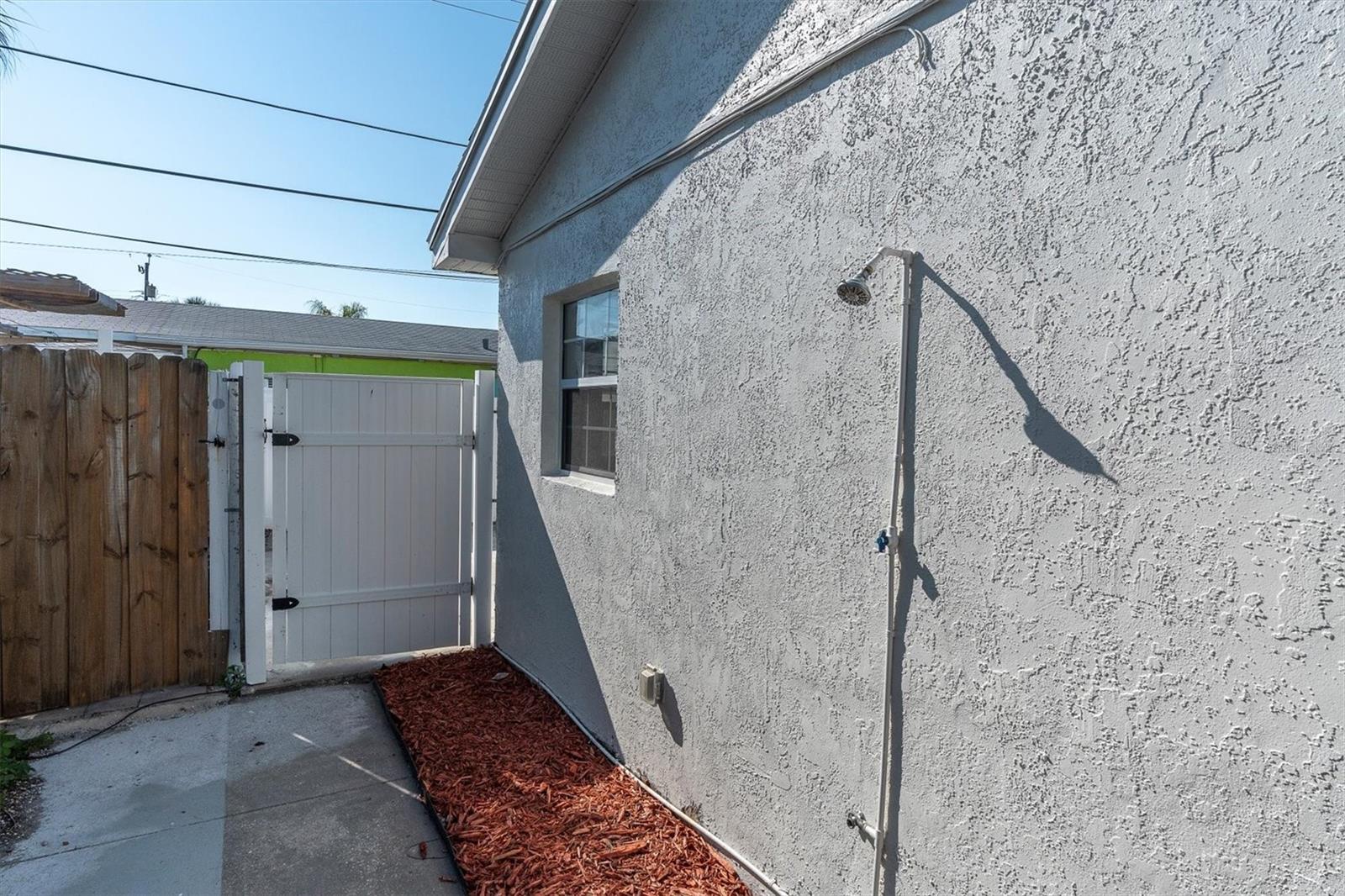 Gated Back yard - Left side