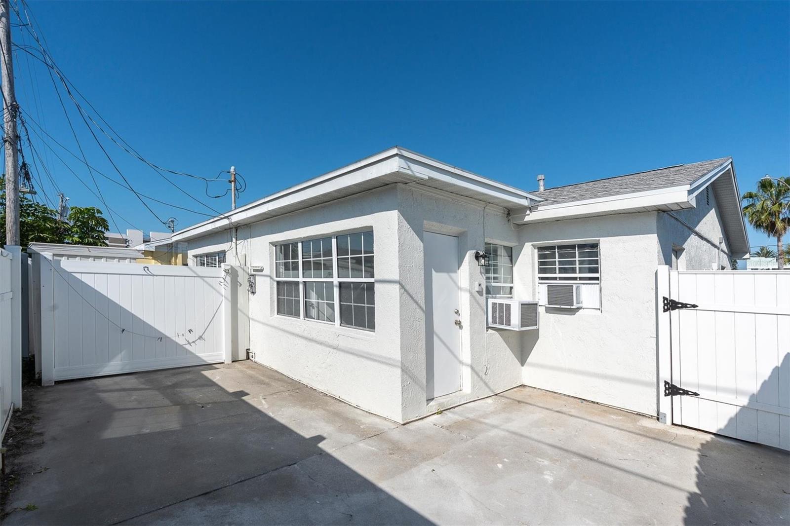 Private Fenced Patio Area Left Side