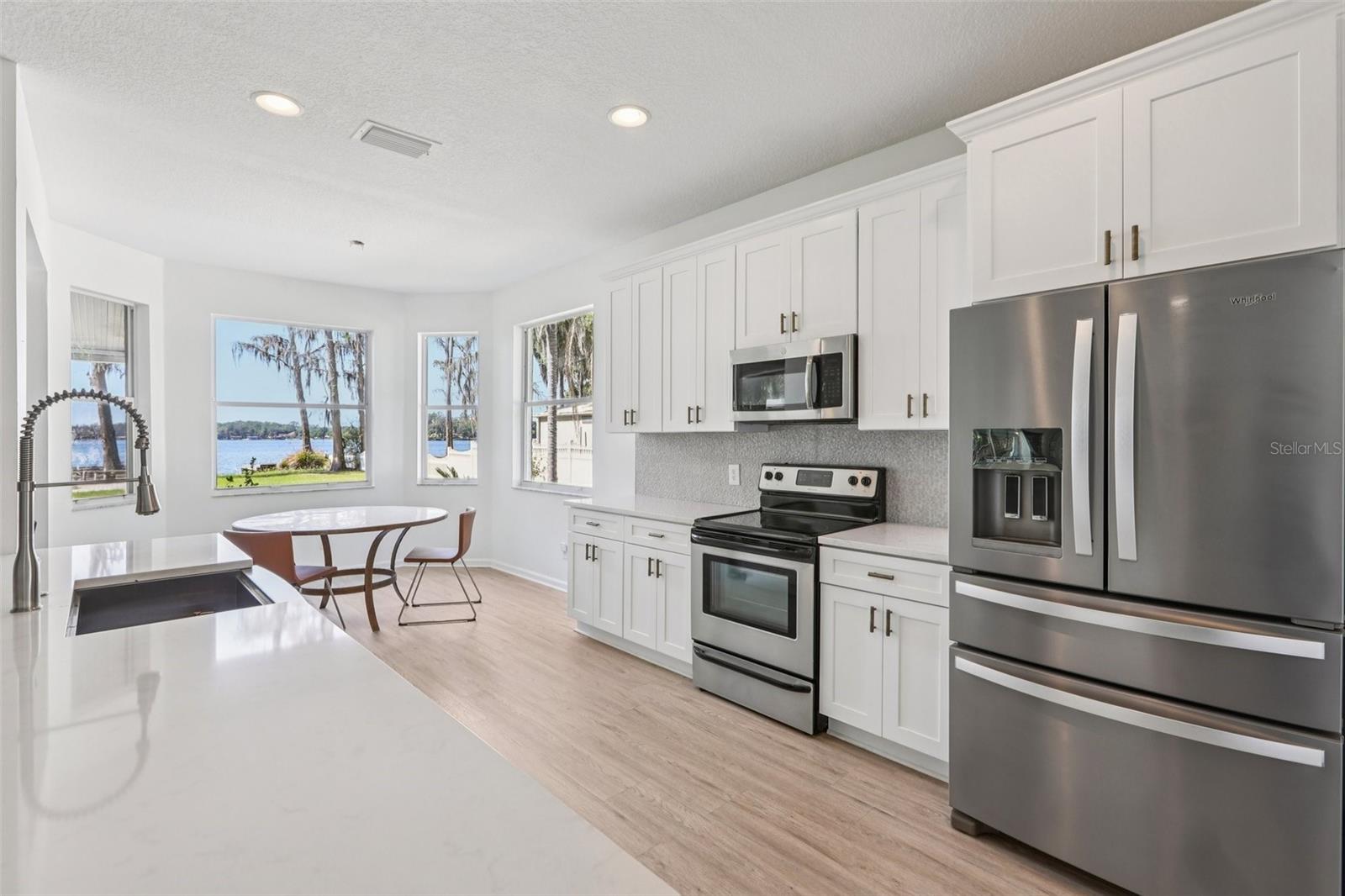 Kitchen with Magnificent Lake Views