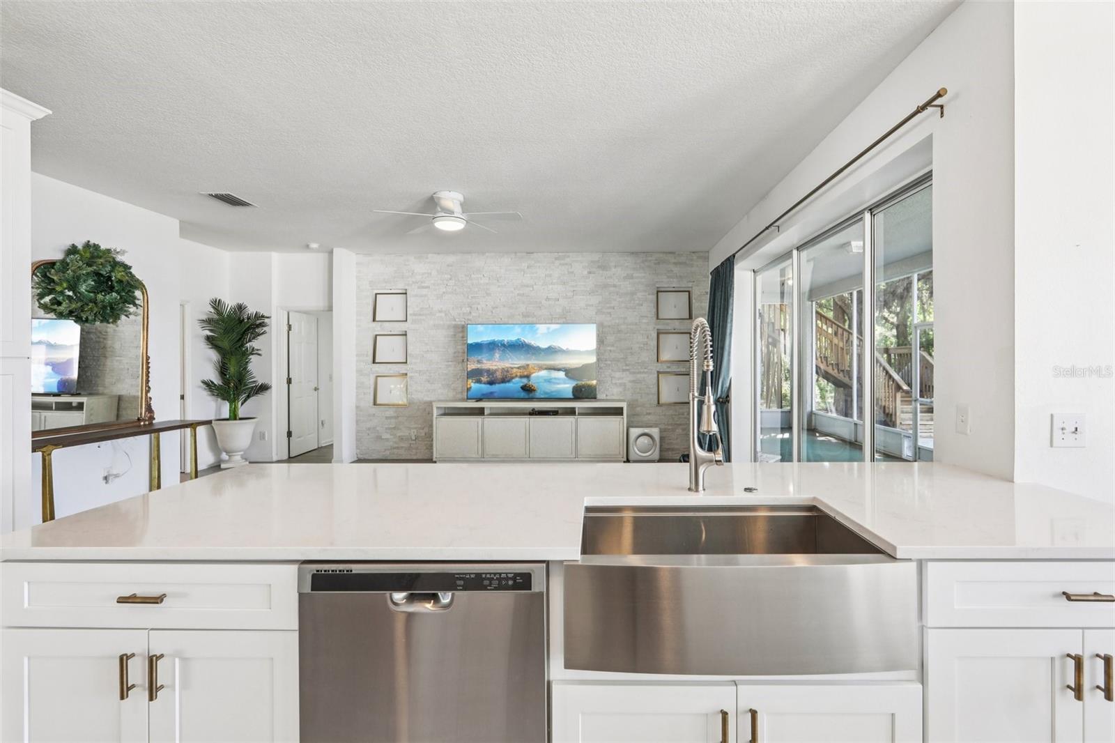 Kitchen with Farm Sink