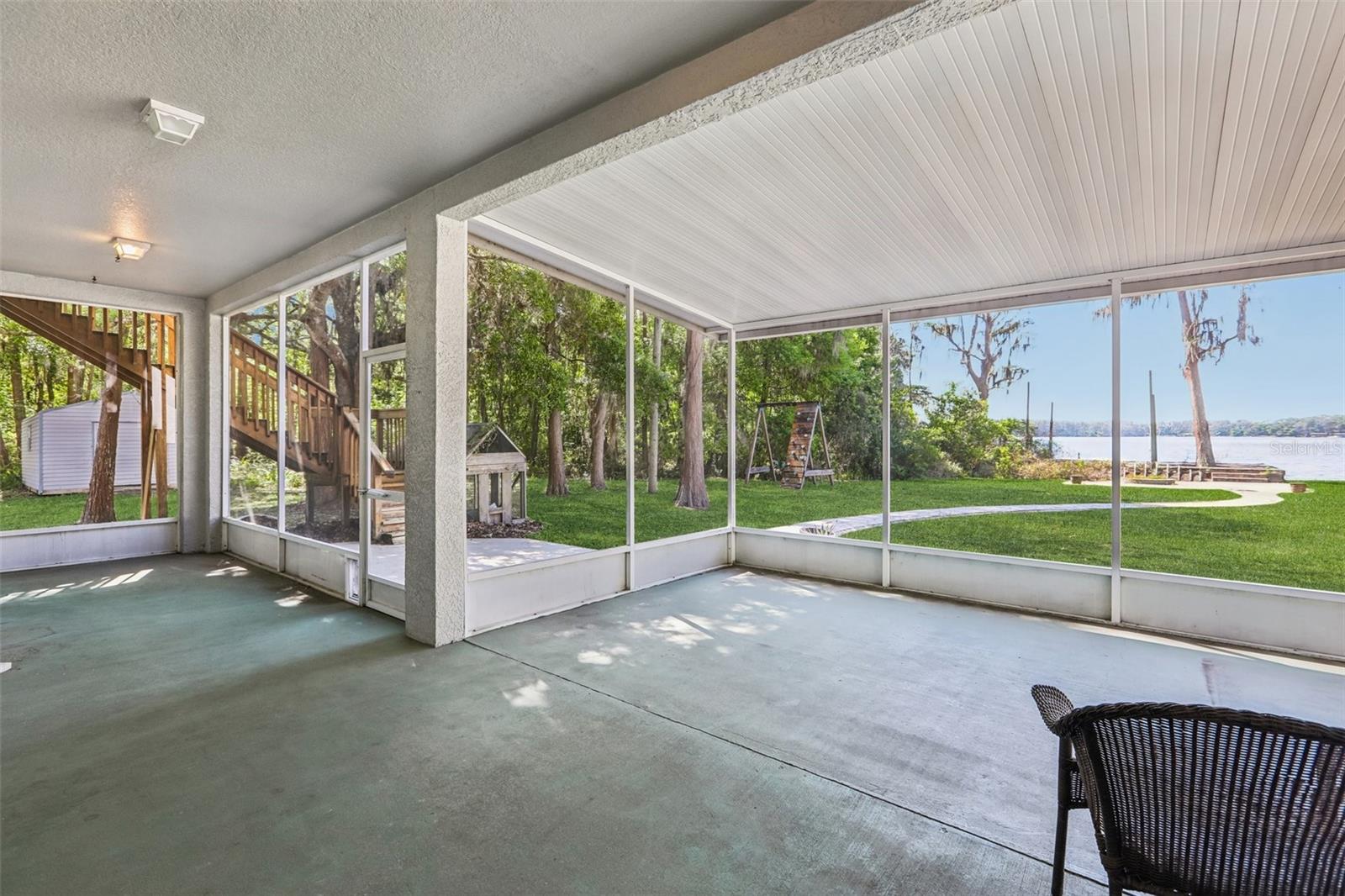 Patio View From Kitchen Sliding Door