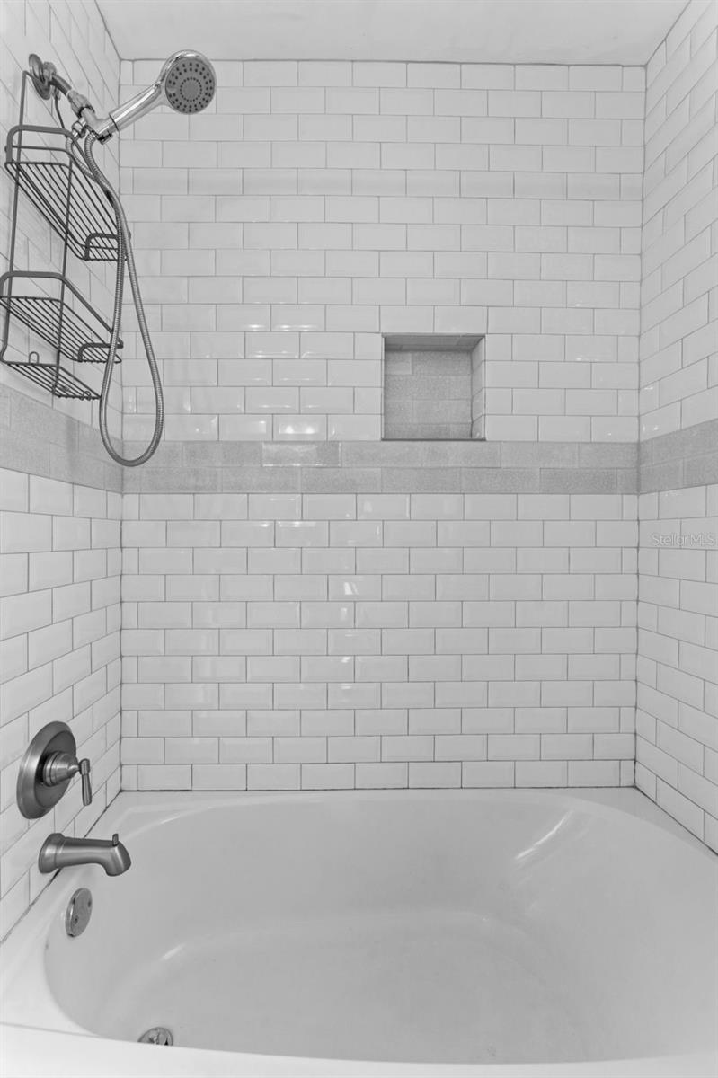 hall bath shower/tub