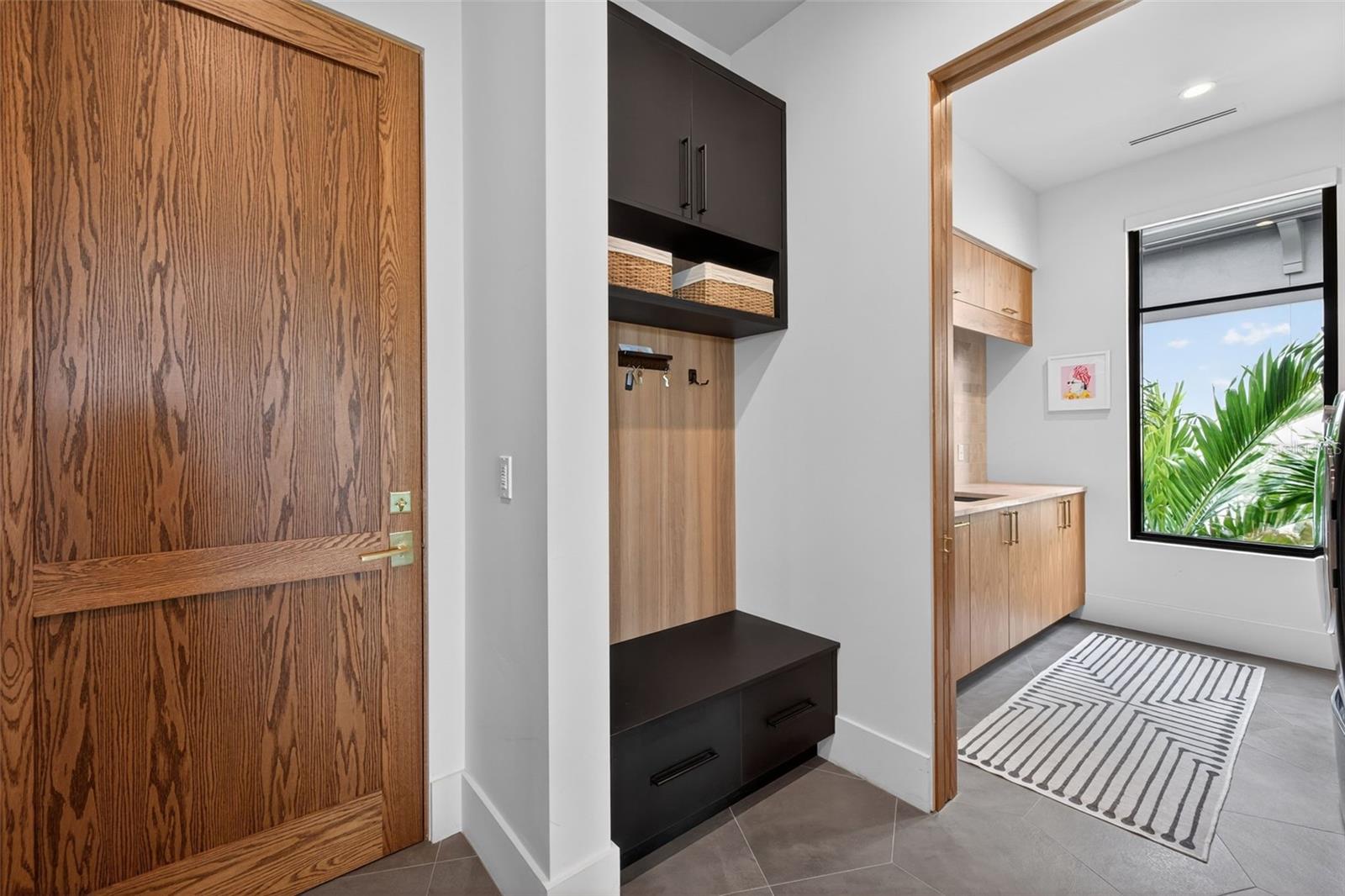 Mud room off garage and kitchen