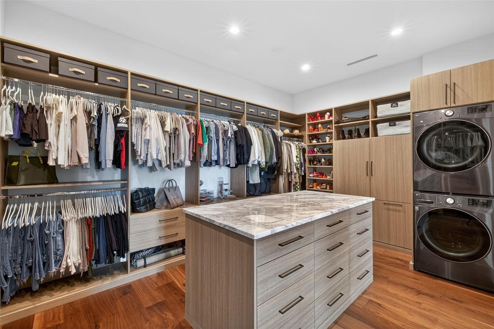 Primary walk in closet