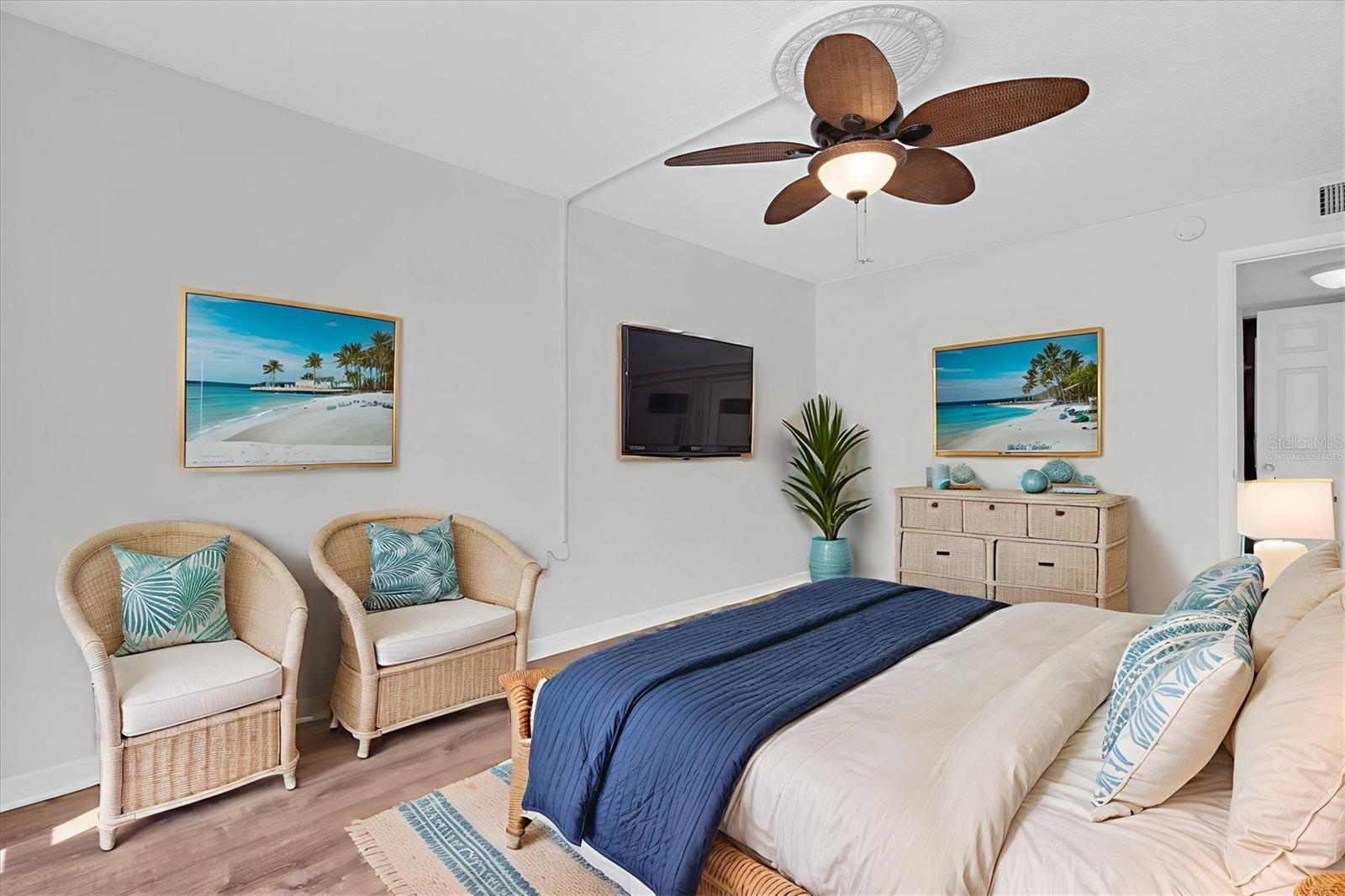 Virtually Staged Bedroom