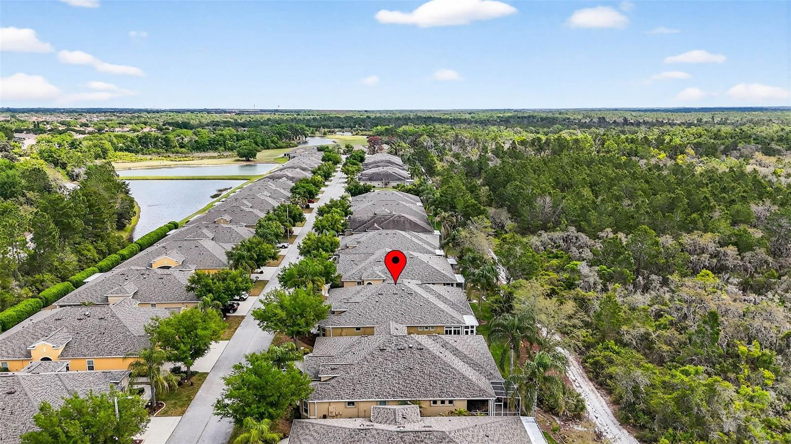 Home is located on a cul de sac street and backs up to Little Manatee River State Park. Unit has full roof cover over lanai.