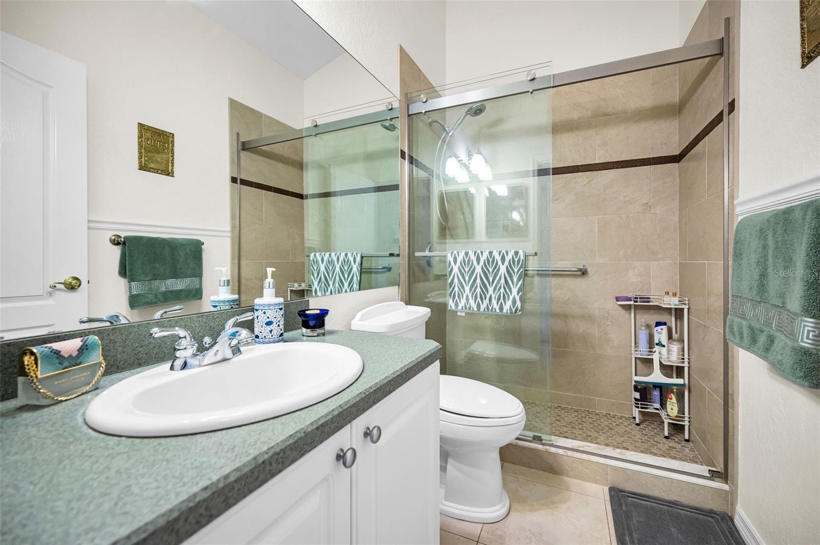 Renovated guest bathroom