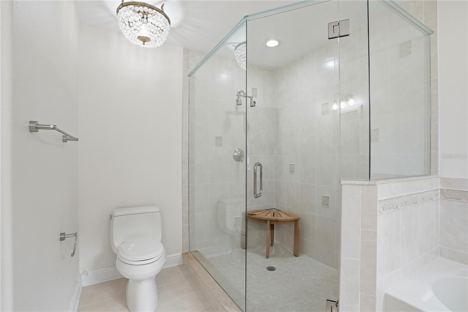 Walk in Shower and Soaker Tub