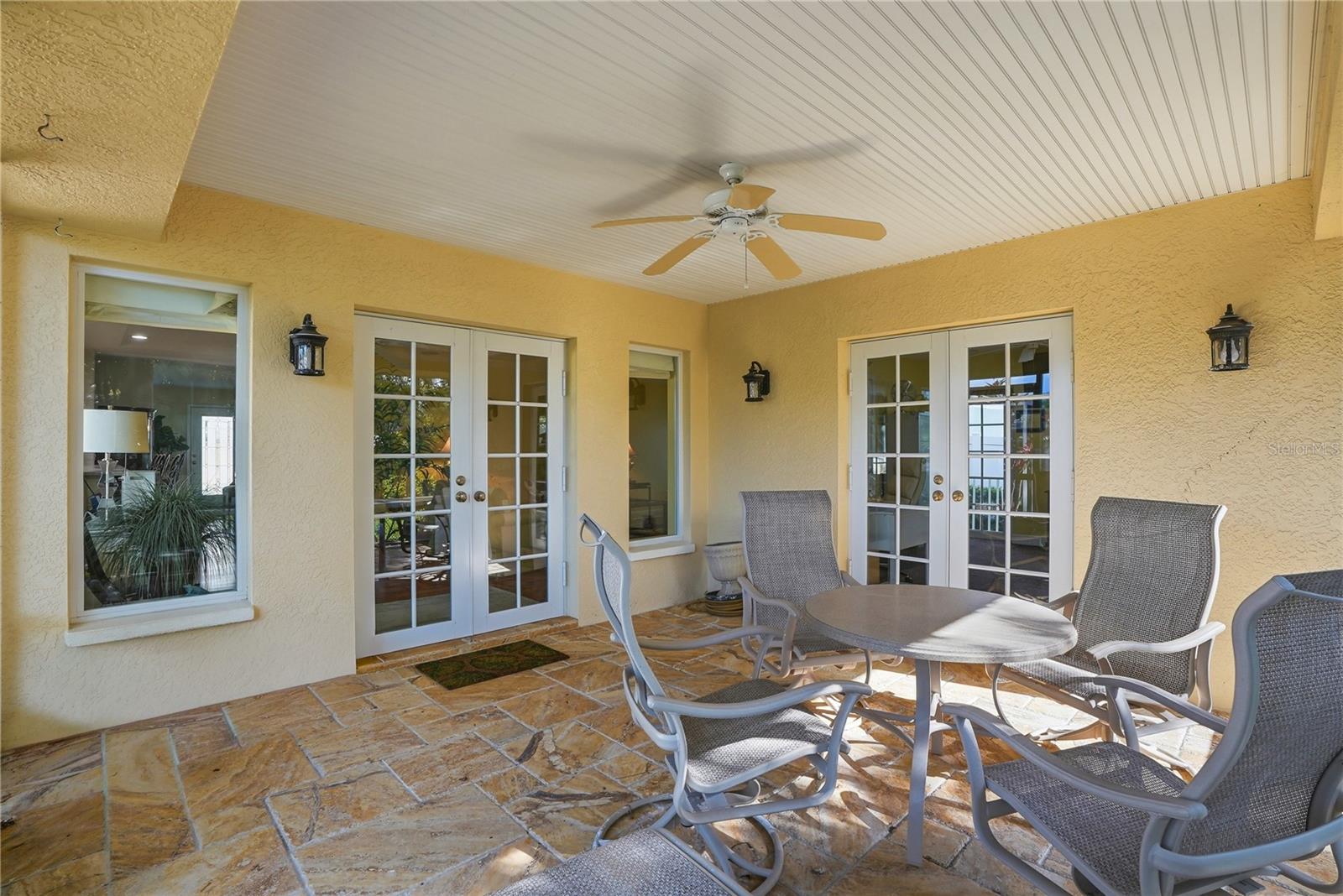 Large Screened in Patio to Family Room and Office