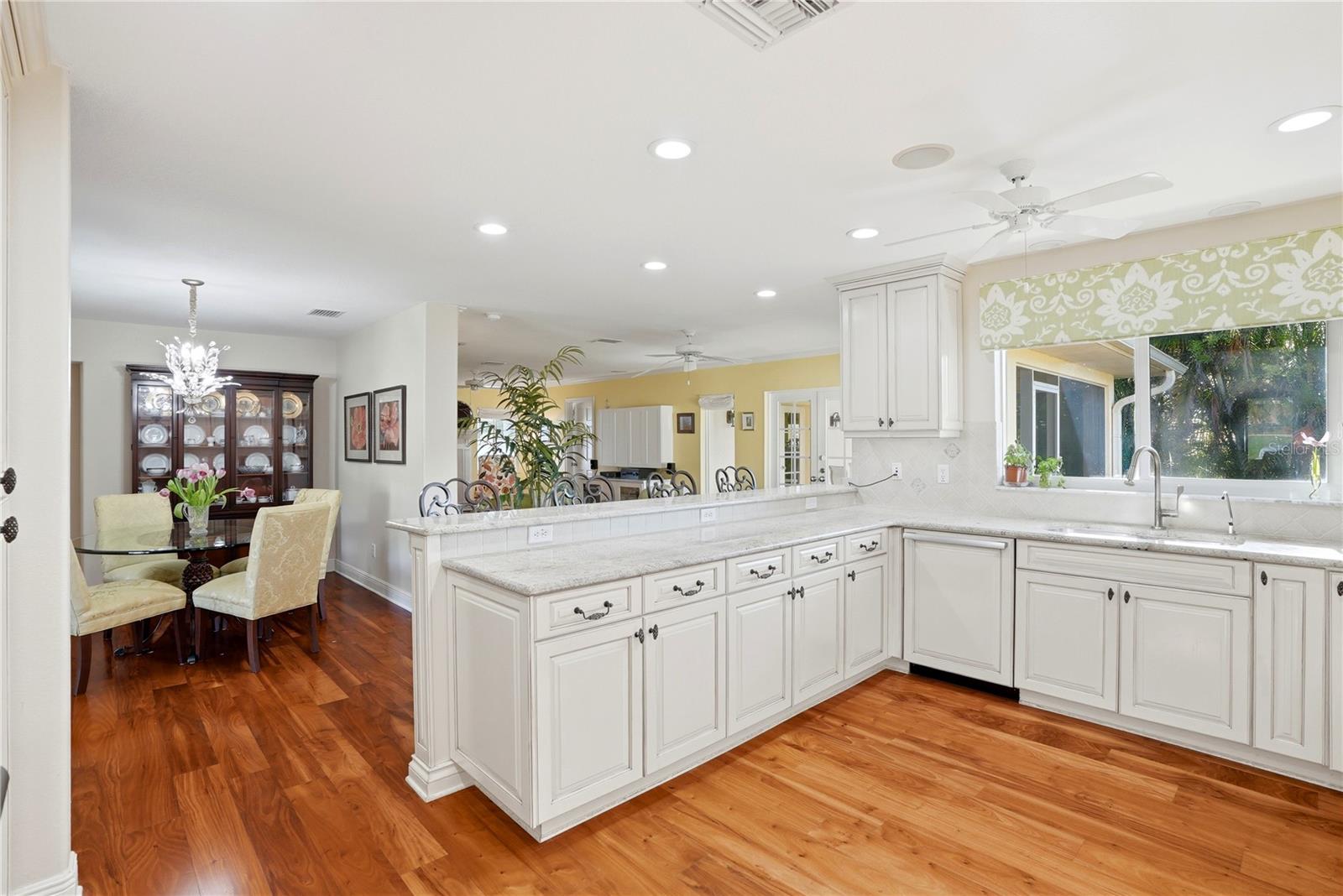 Open Floorplan Bright Kitchen