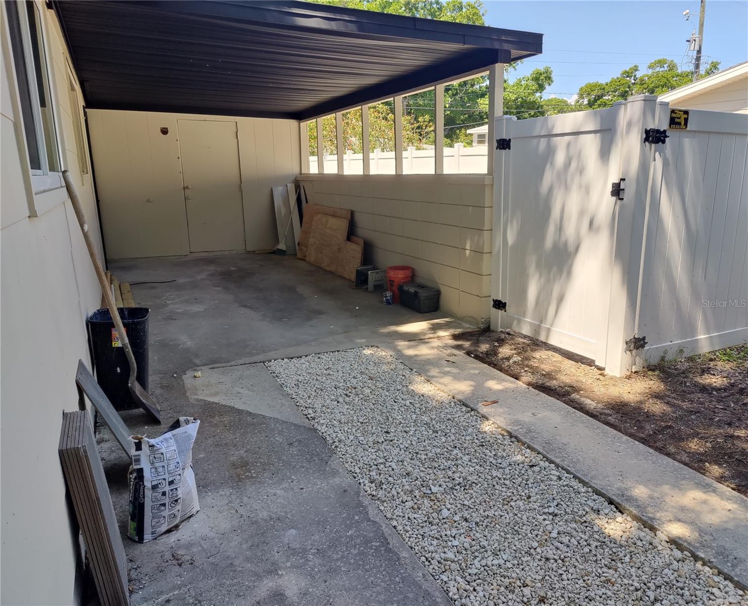 Carport View from Driveway