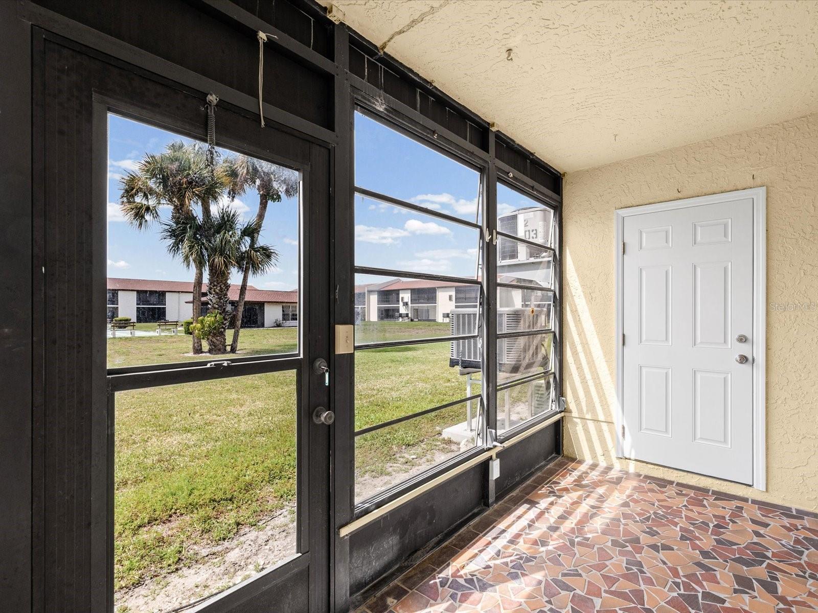 VIEW TO 1 STORAGE CLOSET (ANOTHER IS OUTSIDE UNIT)