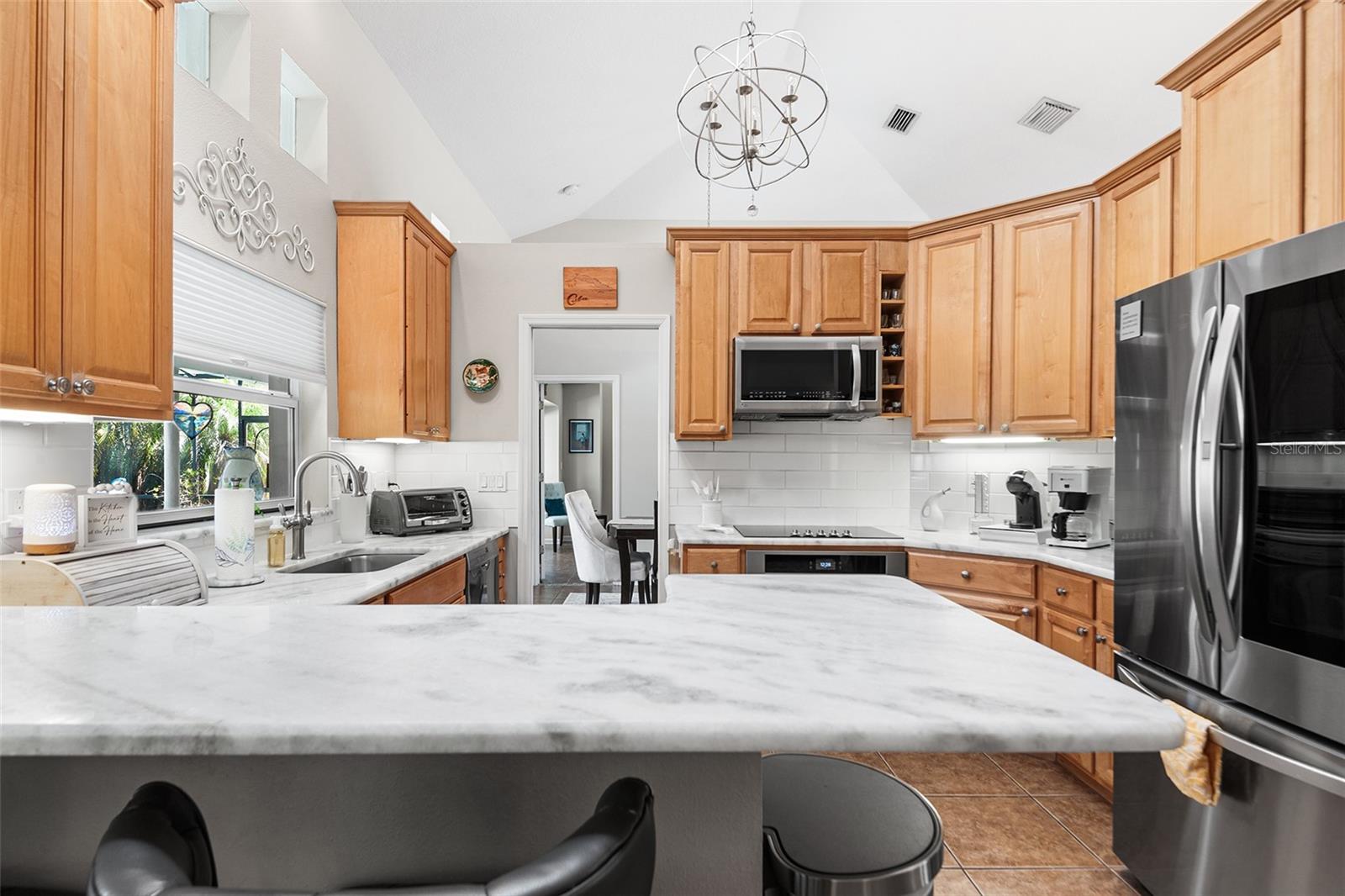 Kitchen with Bar Seating