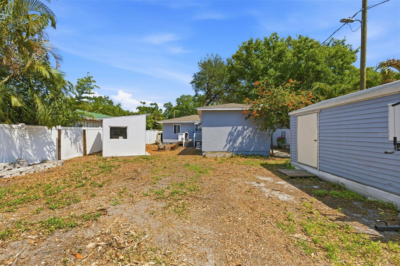 Expansive backyard with endless potential