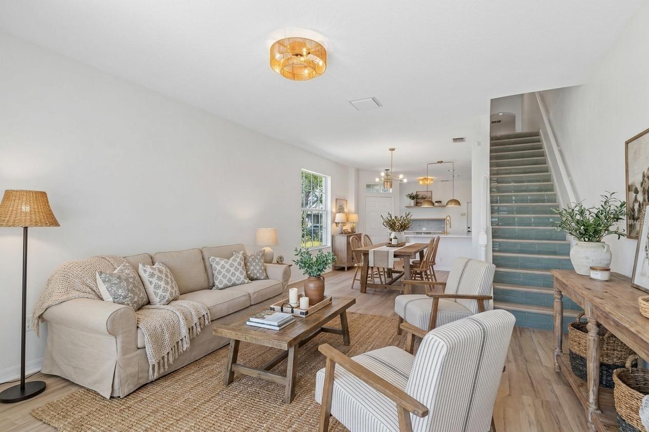 Living Dining room Virtually Staged