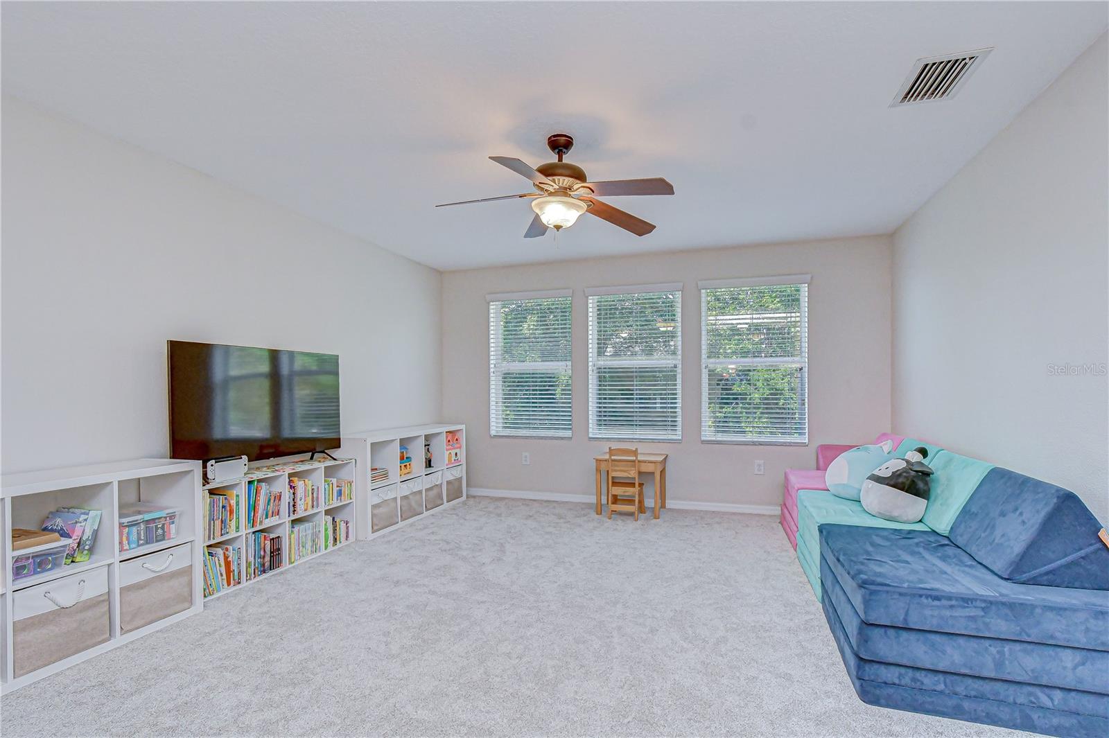 Ideal for playroom, media room, or lounge.