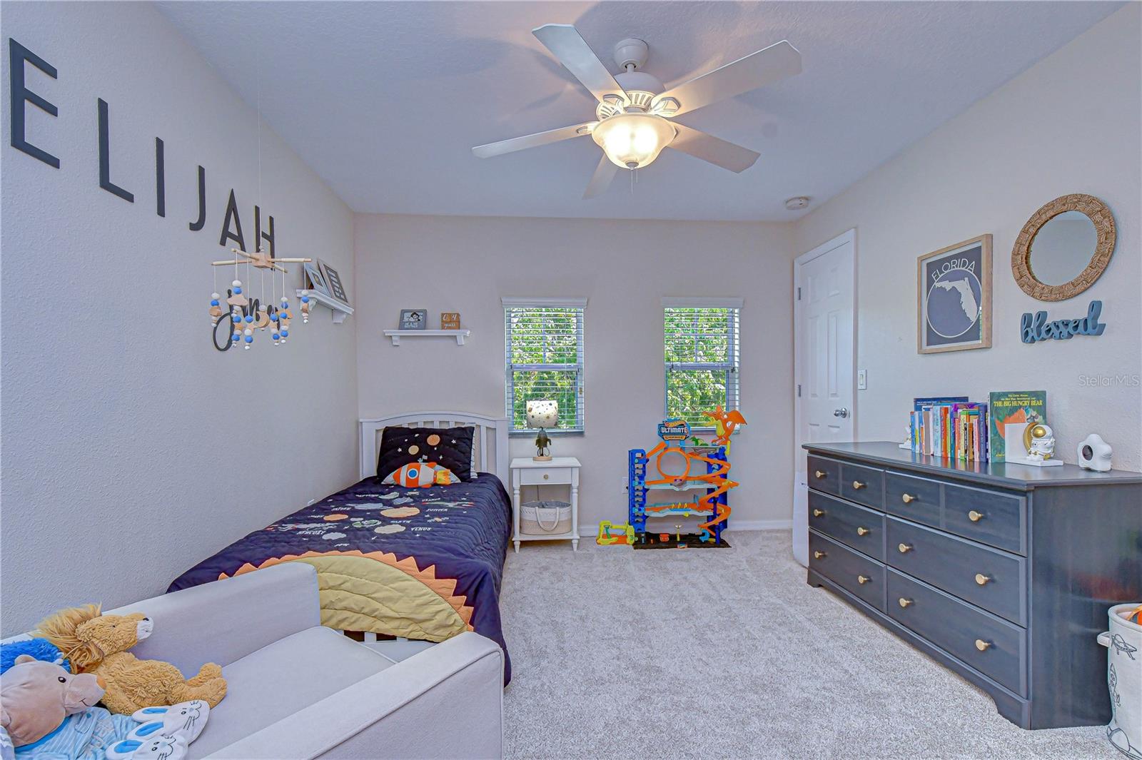 Additional bedroom connected via Jack-and-Jill bath.