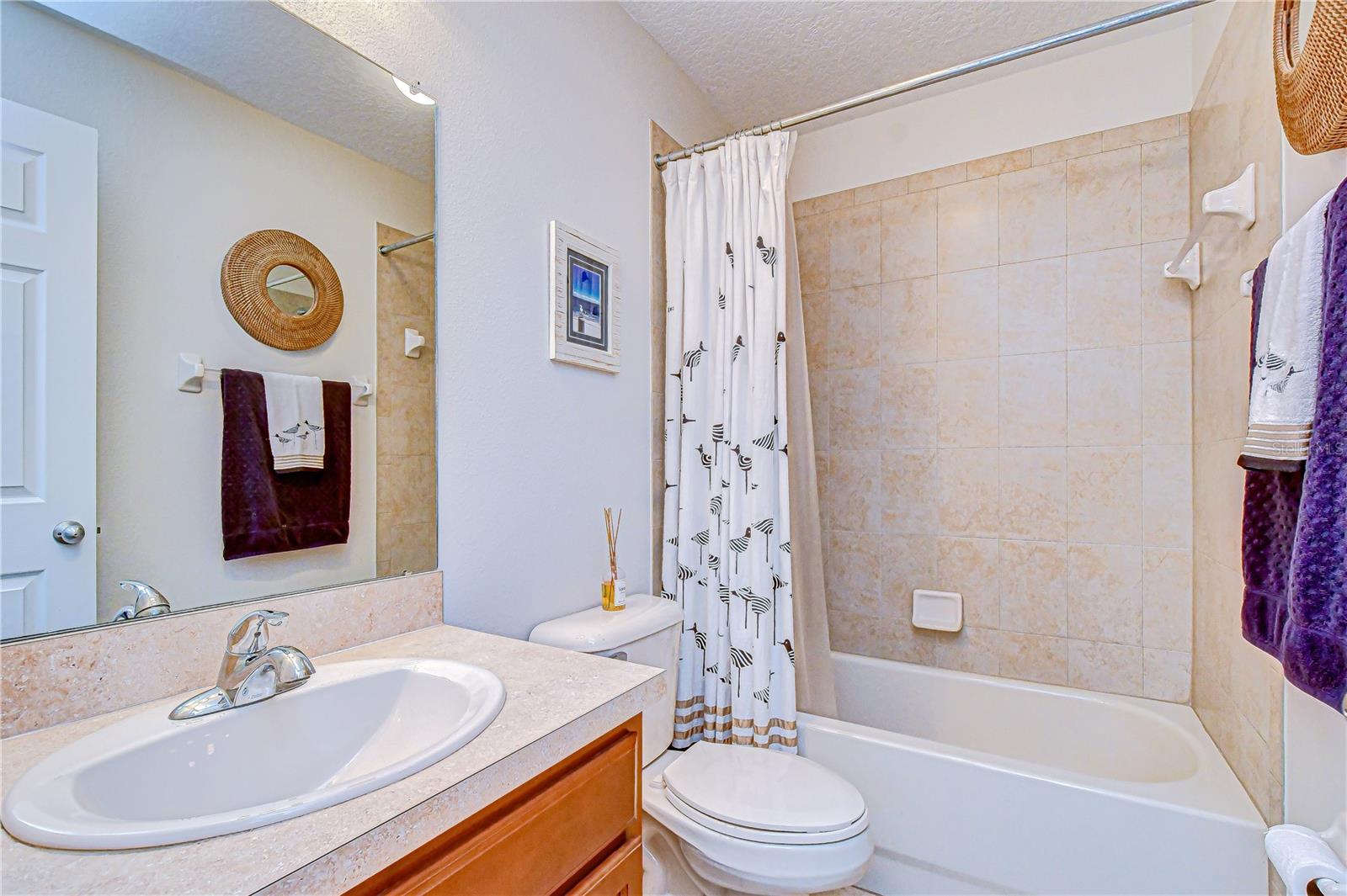 Private bath ideal for guests.