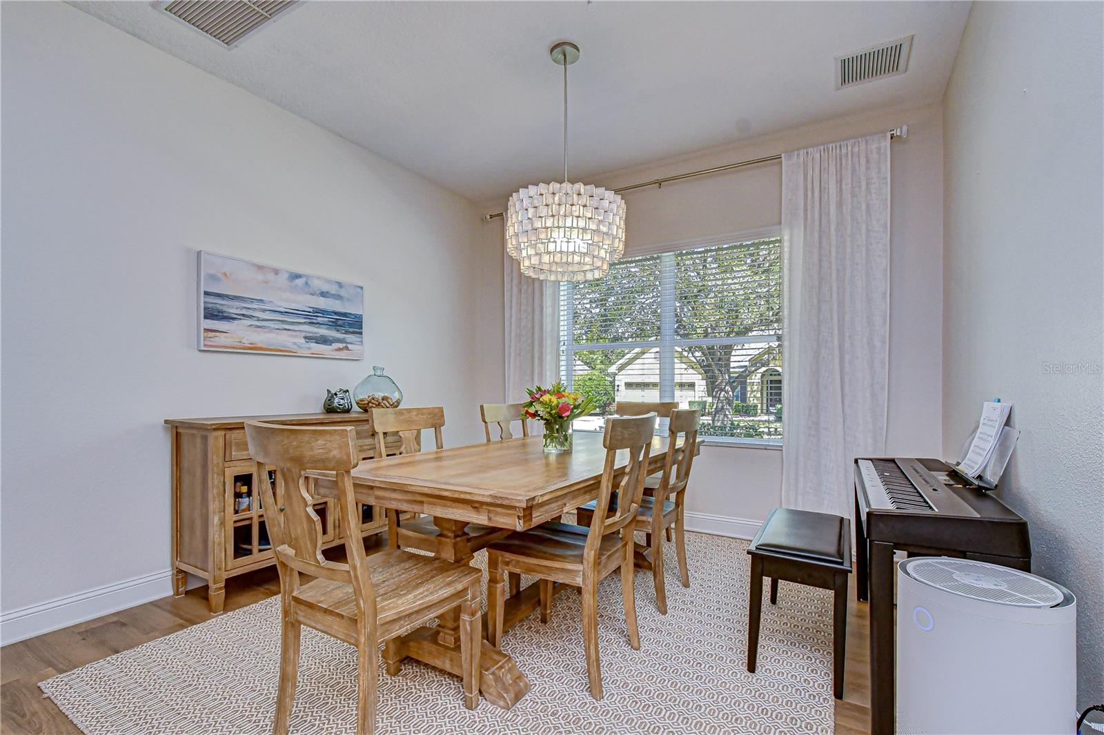 Dedicated dining space ideal for hosting.