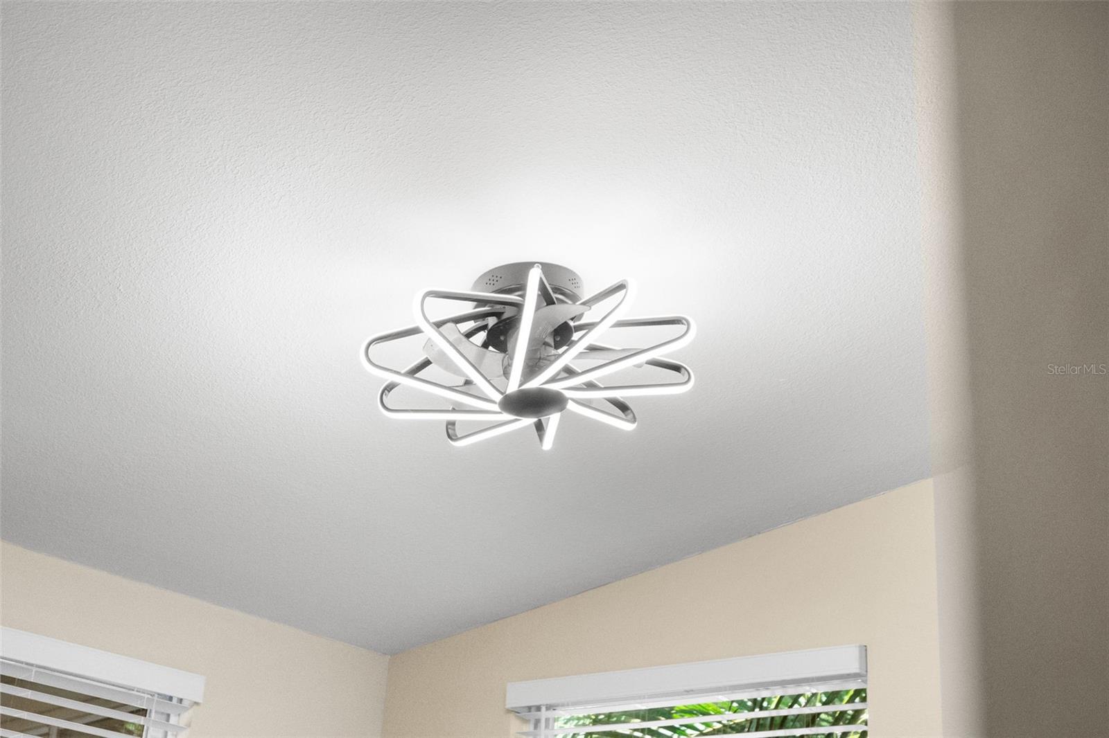 Trendy details and fixtures throughout.