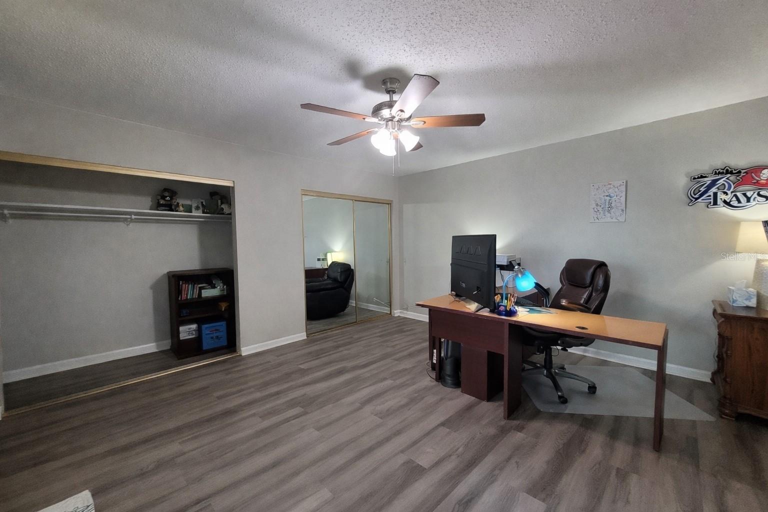 Bedroom 2 features dual closets