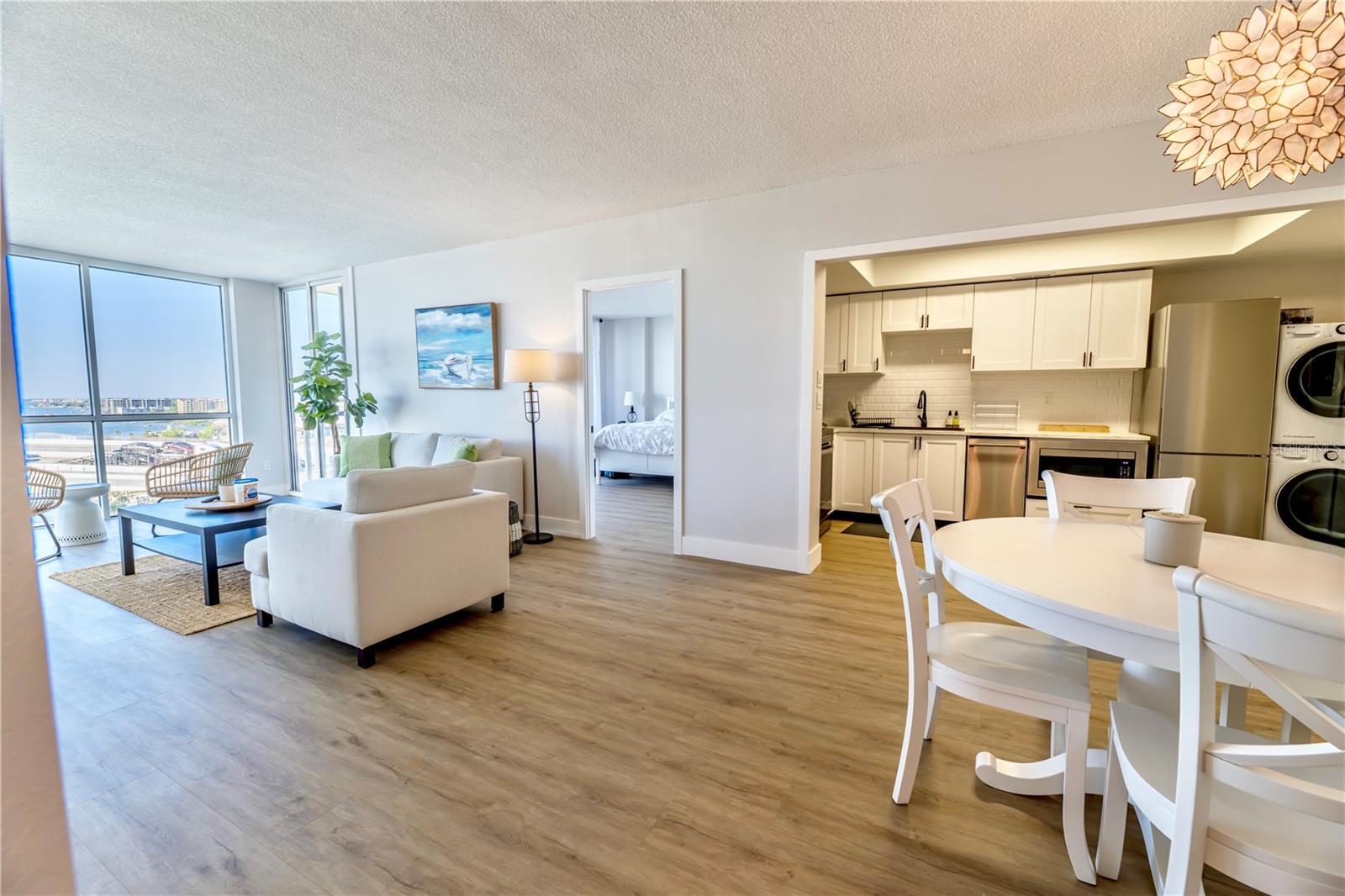 Open Floor Concept:  Living/Dining Room, 2nd Bedroom Entry, Kitchen