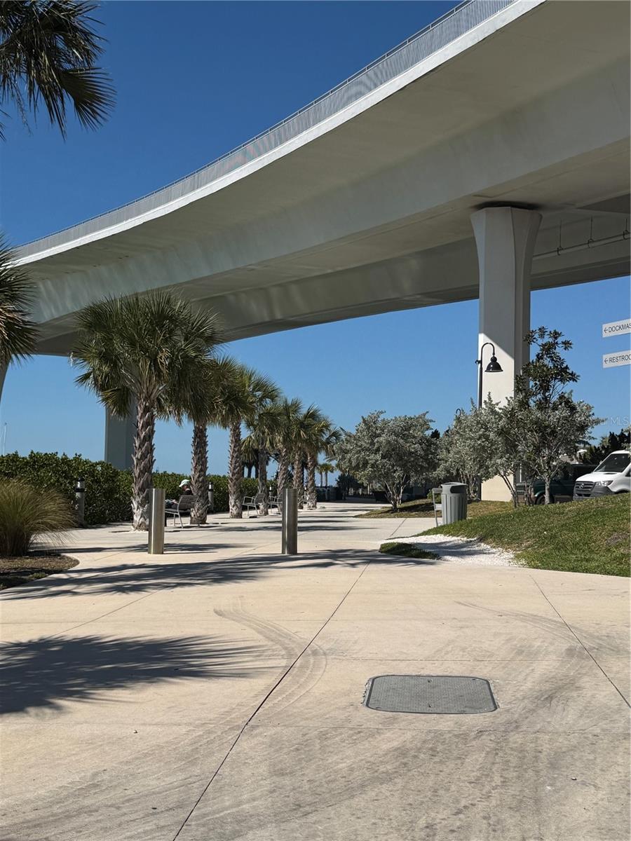 Walkway to Coachman Park