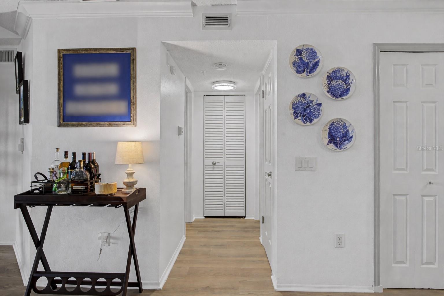 Hallway to Guest Bedroom/Full Bath