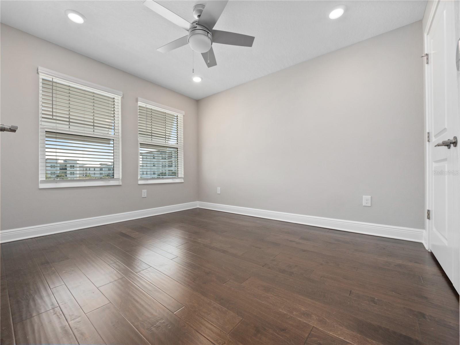 3rd bedroom with views overlooking the park and the lake