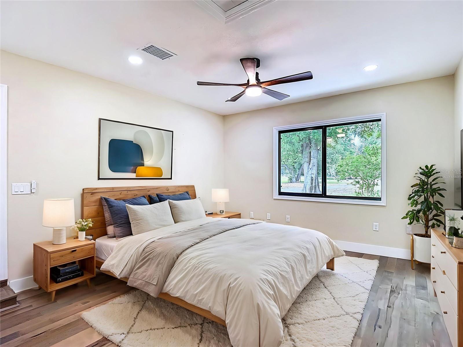 Virtually Staged Primary bedroom