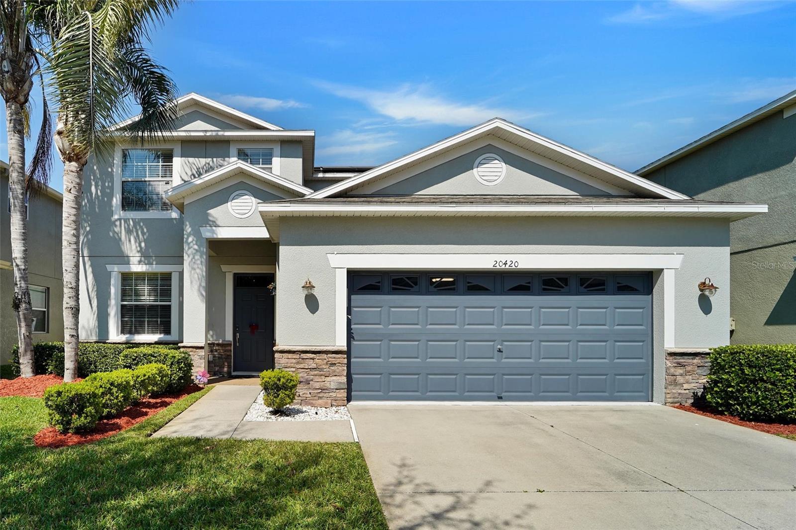 Fresh exterior paint