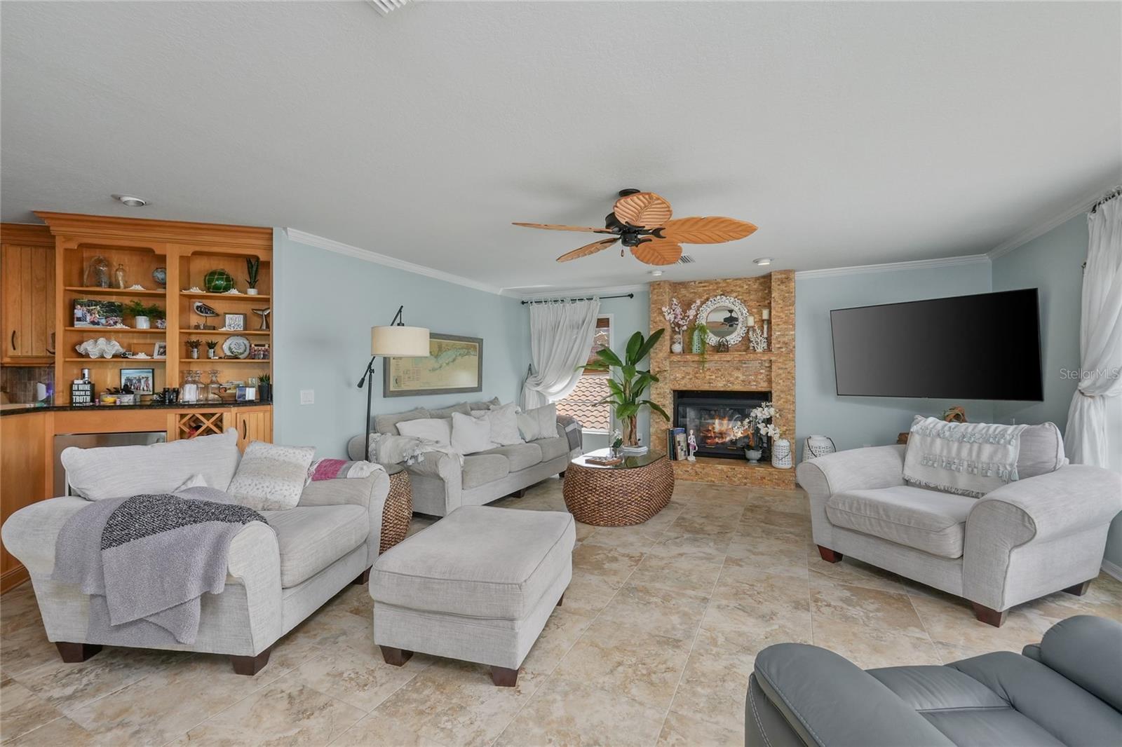 Family Room with fireplace