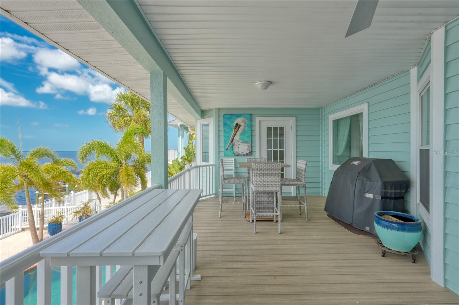 Spacious deck