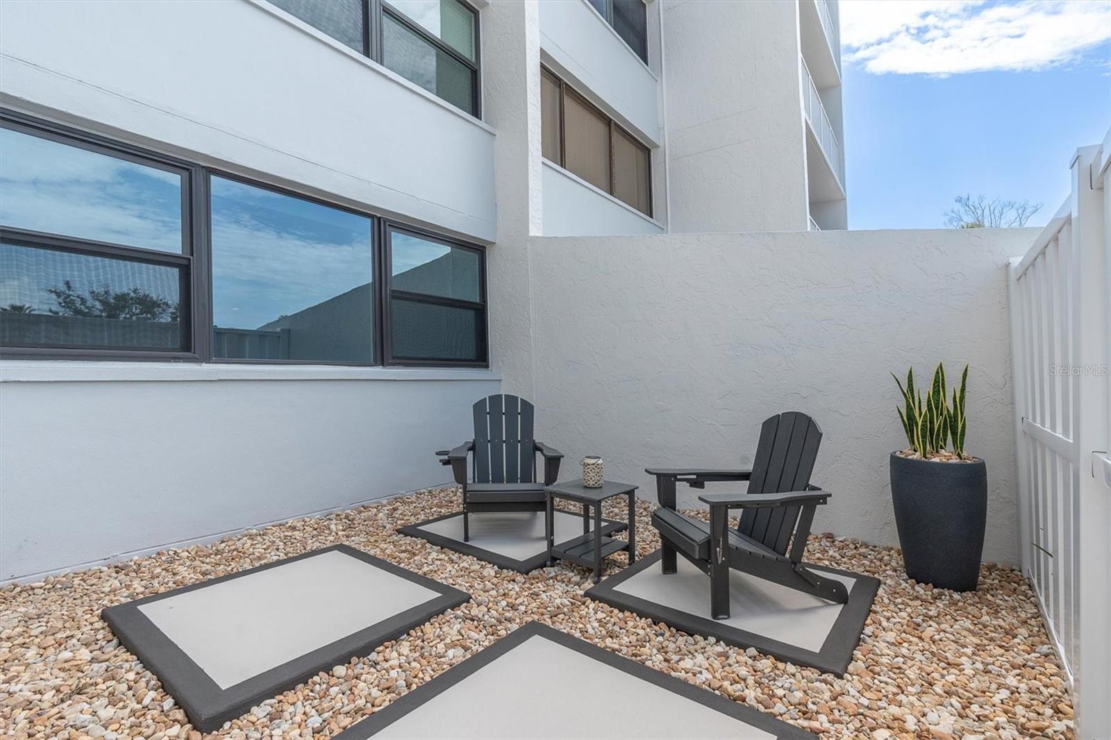 Open-air courtyard
