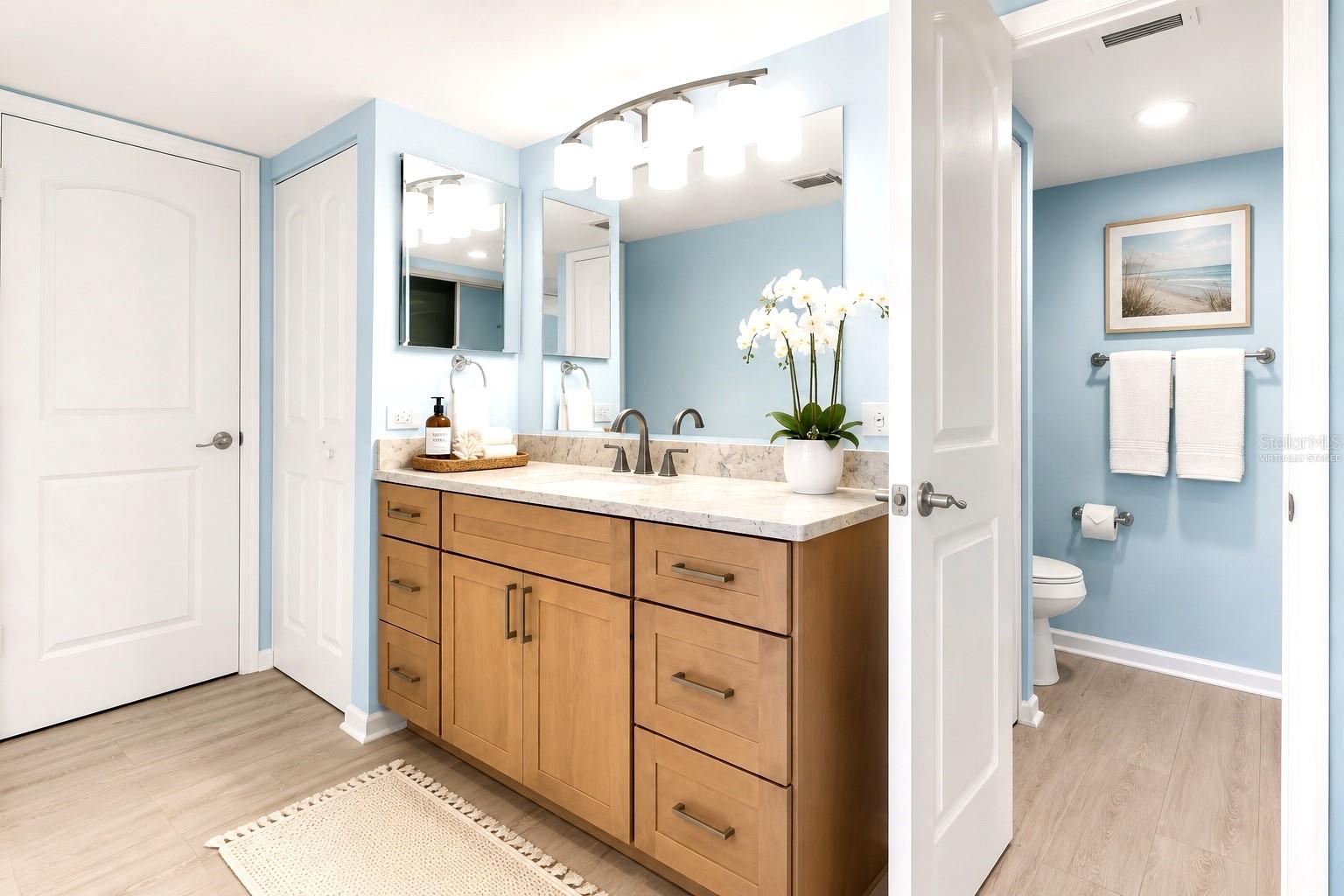 Master Bath virtually staged