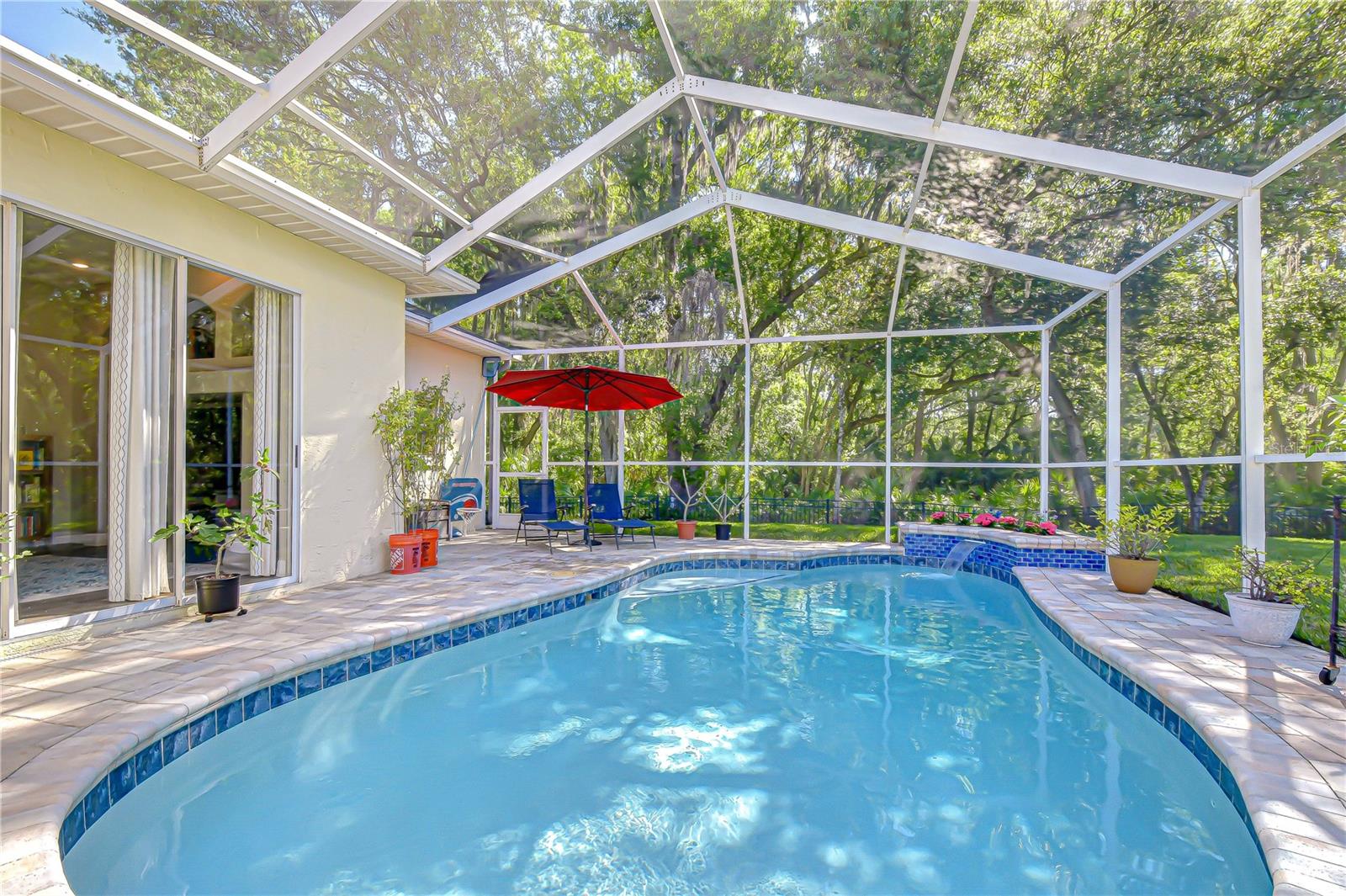 Sparkling pool creating a refreshing focal point for outdoor living