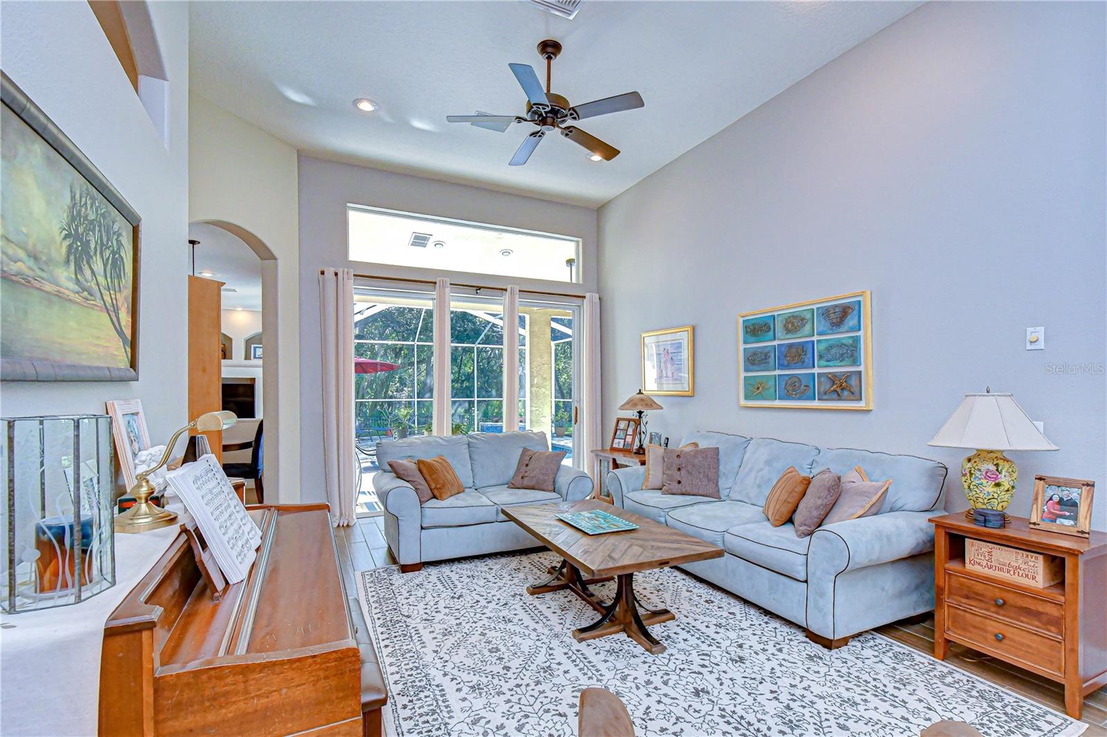 Seamless indoor-outdoor flow through expansive sliding glass doors