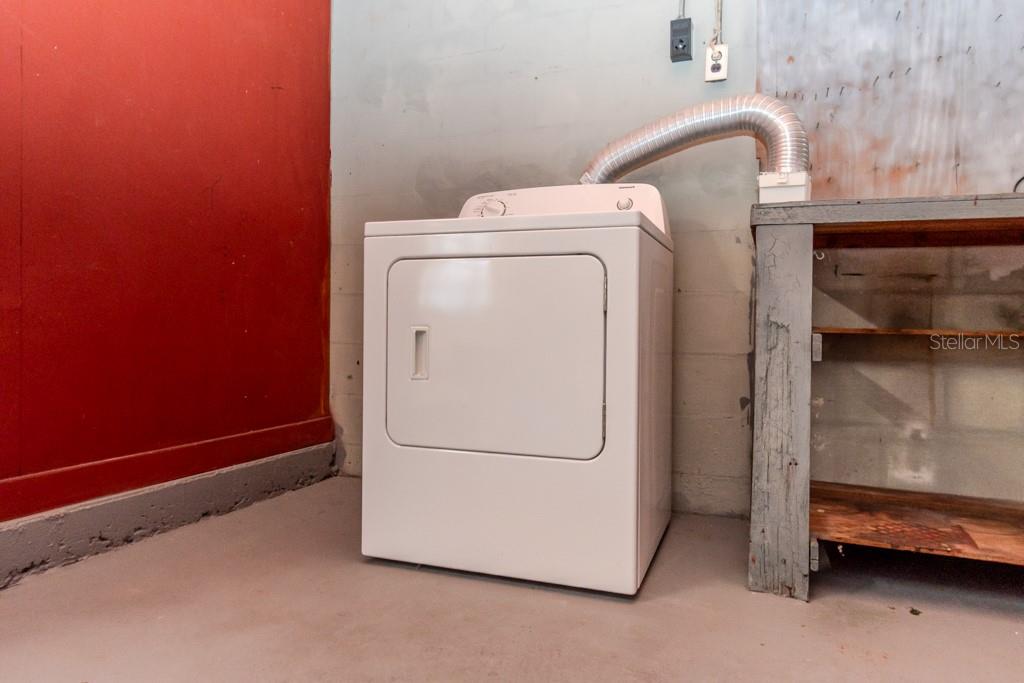 DRYER IN GARAGE