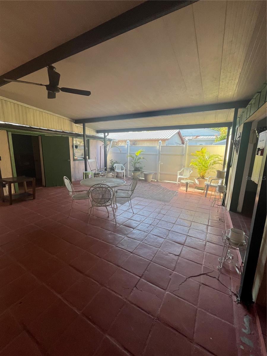 Outdoor covered porch