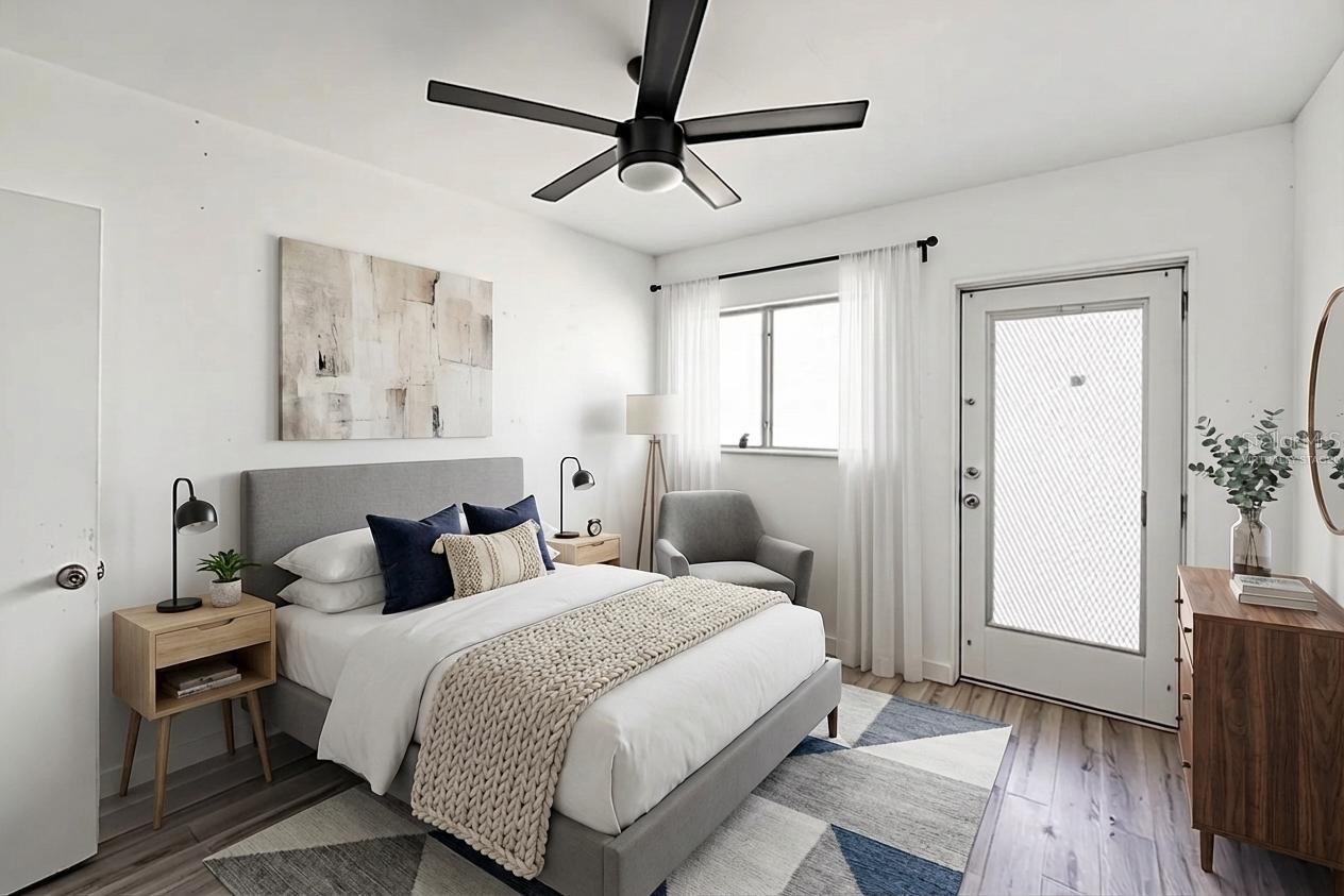 Virtually staged-Bedroom #2