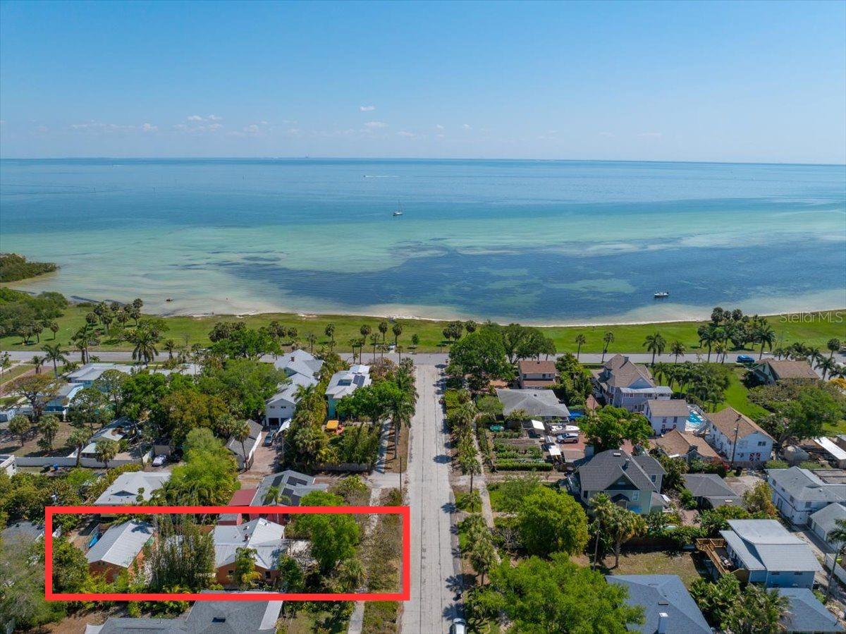 non flood zone, steps to Lassing Park 13acre waterfront park and Tampa Bay waters