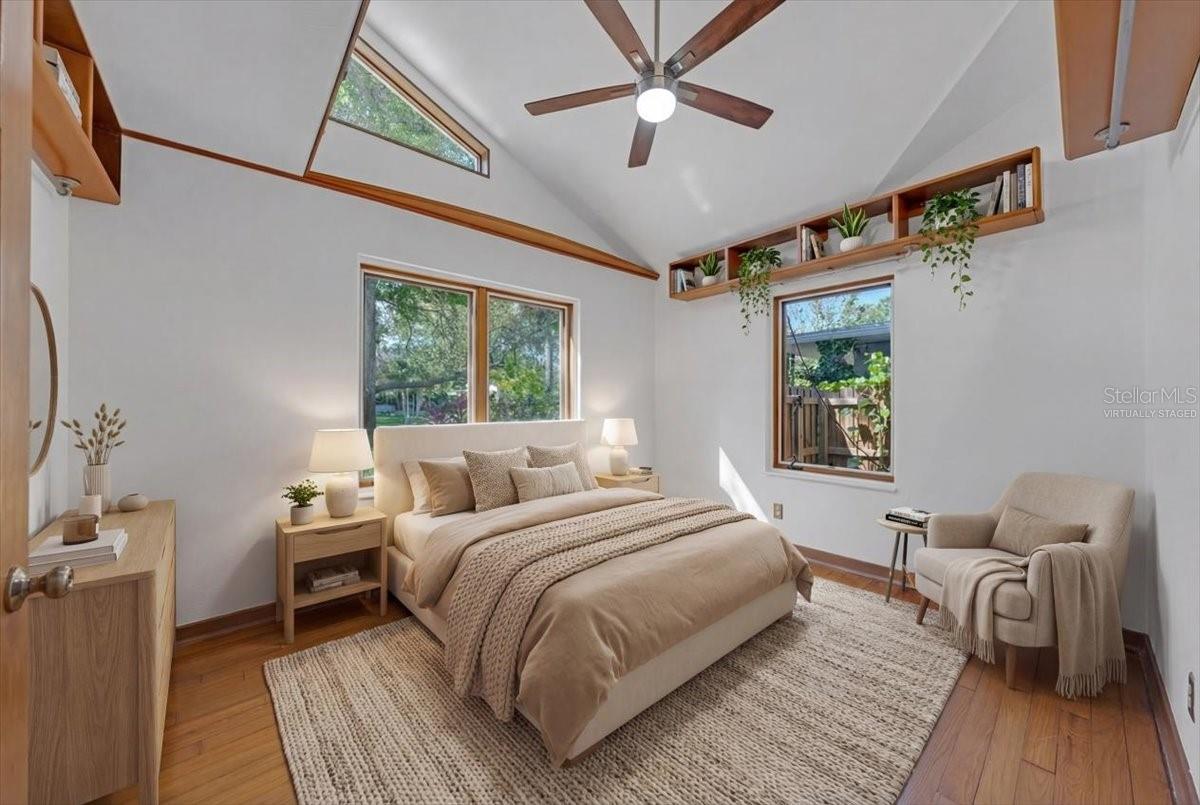 virtually staged bedroom