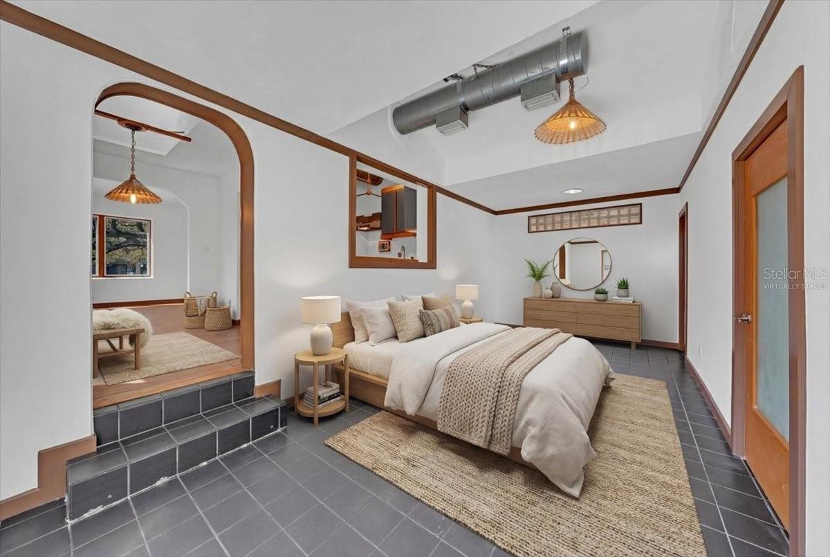 virtually staged bedroom