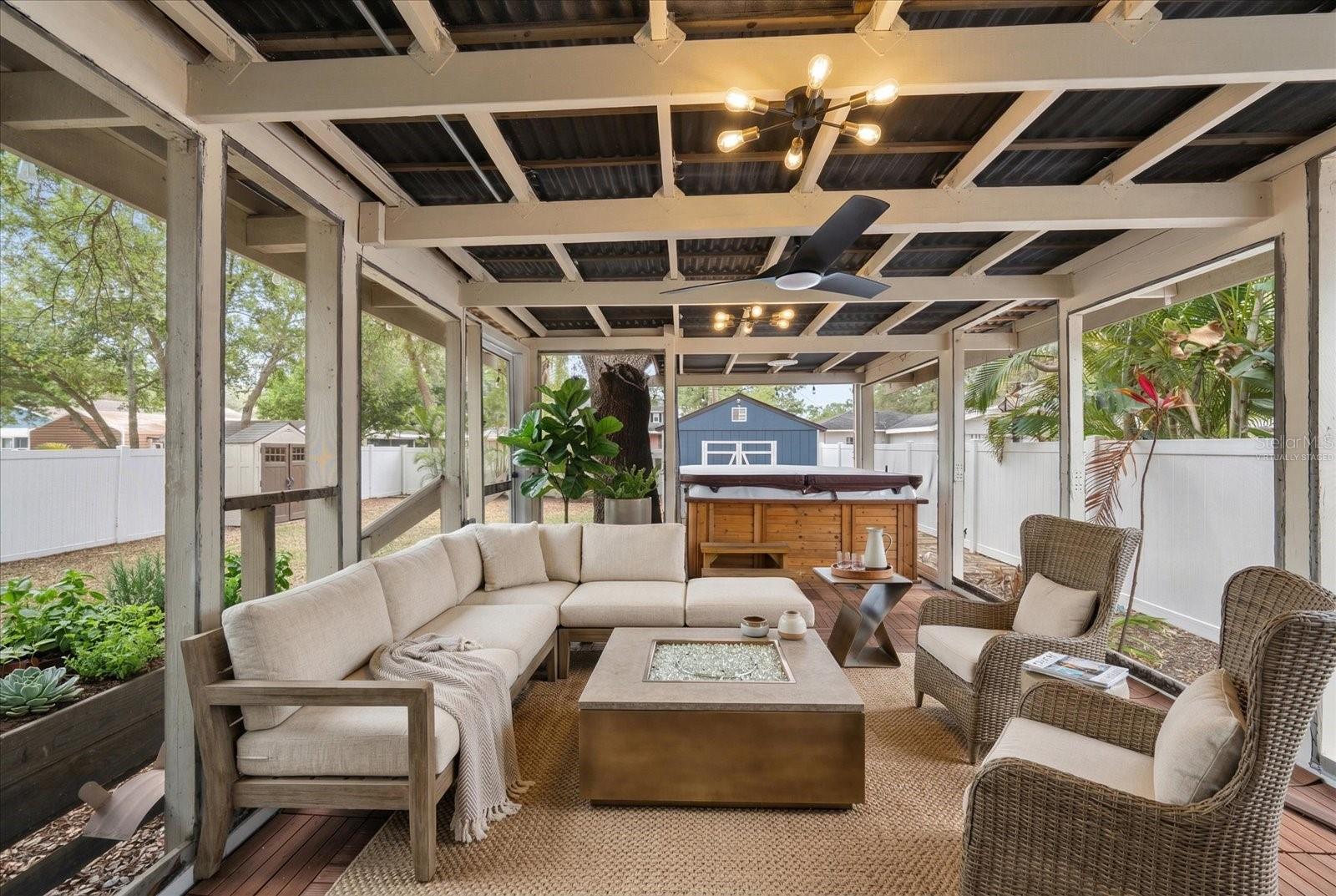 Virtually Staged Lanai