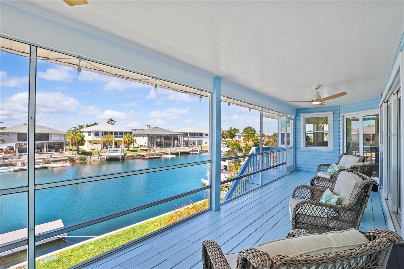 Upstairs Screened Covered Deck