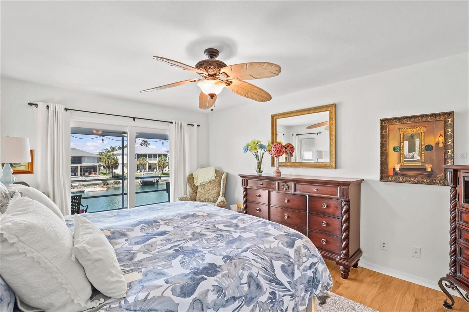 Primary Bedroom with Canal Views