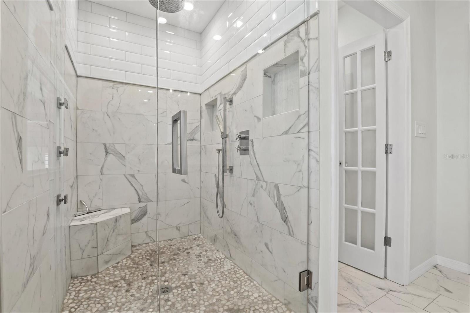 Large Walk-in Shower in Primary Bathroom